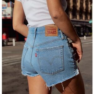 Levi's High Waist 501 Jean Shorts